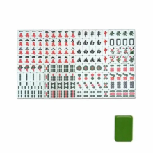 144Pcs/Set Mahjong Party Game Portable Entertainment Melamine Chinese Mahjong Digital Game Hotest Party Game Board Game Toys