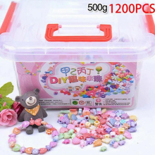 1000Pcs DIY Beaded Toy with Storage Box Creative Girl Jewelry Bracelet Jewelry Making Toys Educational Children Gift