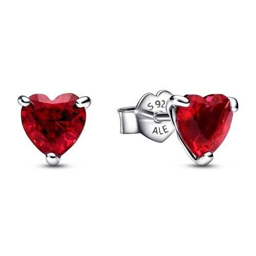Pandora Pandora Red Heart Stud Earrings 292549C01