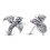 Pandora Pandora Game of Thrones Curved Dragon Stud Earrings 292970C01 1