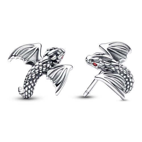Pandora Pandora Game of Thrones Curved Dragon Stud Earrings 292970C01