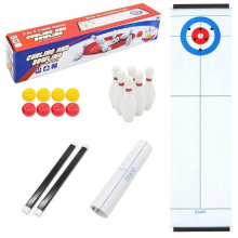 Mini Childrens Curling Bowling Ball Table Game Parent-child Interactive Leisure Tabletop Funny Game Adult Family Toys Kids