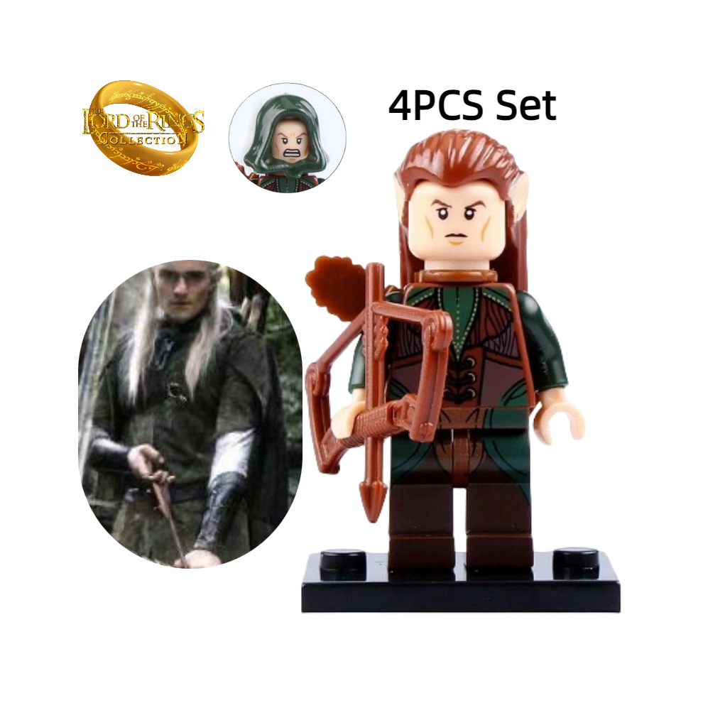 Lord The Of Rings Elf Archers Mini Figures Building Blocks Diy Toys Kids Gifts