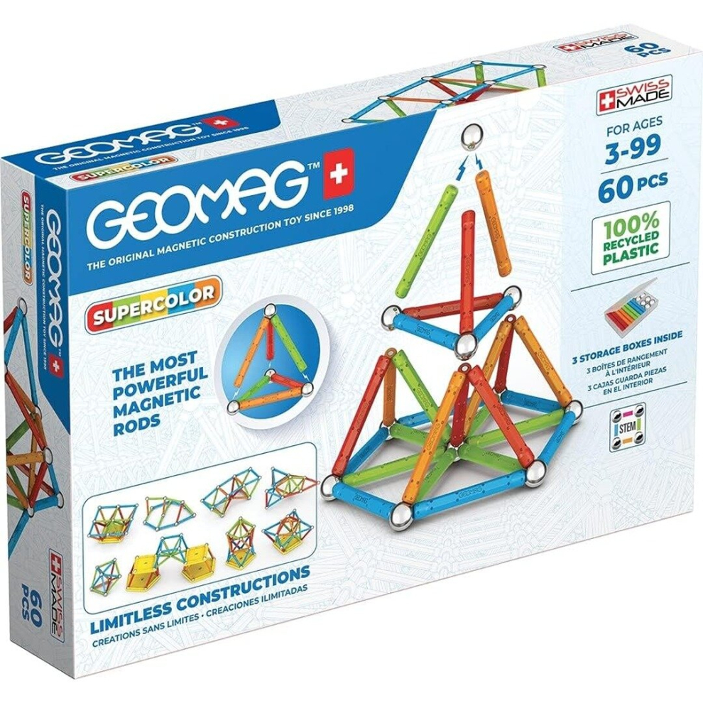 Supercolor 60 Pieces Construction Set