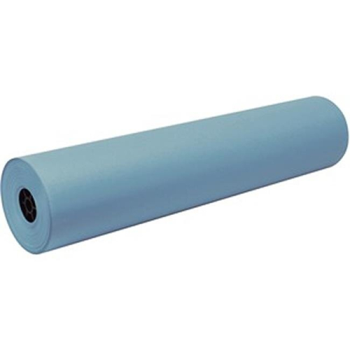 36 in. x 500 ft. Sky Blue Paper Art Roll