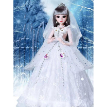 BJD Doll 1/3 Girls Dolls Jointed Doll With Outfits Clothes Set Shoes Wig Makeup Children Toys
