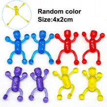 5-50pcs TPR Funny Sticky Wall Climbing Men Toys for Children Soft Rubber Small Skeleton Zombie Model Doll Toy Halloween Toy
