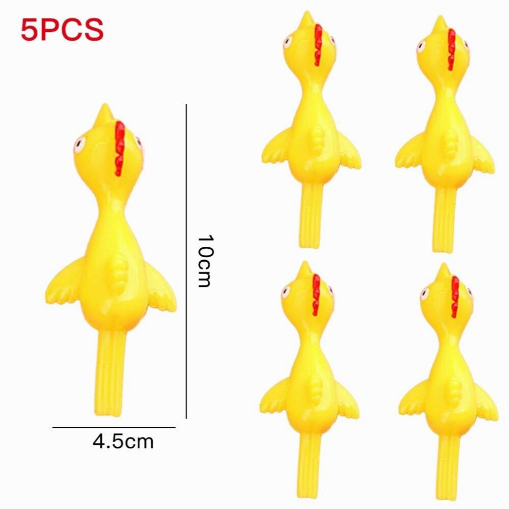 Anti Stress Toys Hand Catapult Turkey Tricky Toys Slingshot Chick Elastic Soft Sticky Toys Funny Fidget DecompressionToys