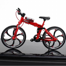 Mini 1:10 Model Alloy Bicycle Toy Diecast Metal Finger Mountain bike Racing Toy Bend Road Simulation Collection Toys for Kids