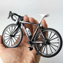 Crazy Magic Finger Bike Alloy Bicycle Model 1:10 Simulation Bicycle Bend Road Mini Racing Toys Adult Collection