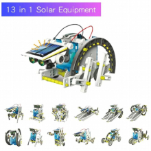Solar Robots 13 in 1 Convertible Robot Kit Educational Toy DIY Robotics Kit Solar Powered Building Toys for Children