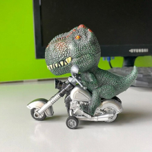 Dinosaur Riding Motorcycle Toy Simulation Animal Giant Panda, Lion, Tyrannosaurus Rex Inertia Toy Car For kids Model Funny