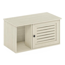 Peli Farmhouse Hidden Cat Litter Box with Divider, White Wash