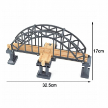 Wooden Train Track Racing Railway Toys All Kinds of Bridge Track Accessories fit for Biro Wood Tracks Toys for Children Gift