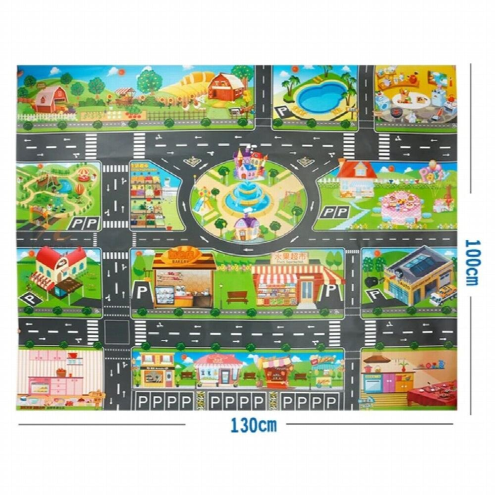 Large City Traffic Car Park Mat Play Kids Rug Developing Baby Crawling Mat Play Game Mat Toys Children Mat Playmat Puzzles