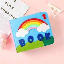 Montessori Cloth Book Baby Cloth 3D Toddlers Story Early Learning Parent-child Interactive Knowledge Developing Toys