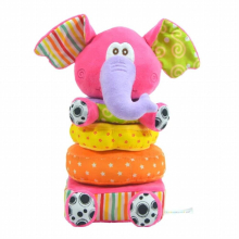 Toys For Newborn Children Educational Baby Toys Soft Plush Mobile Rattles Toys Elephant Stacking Baby Toys Handbell