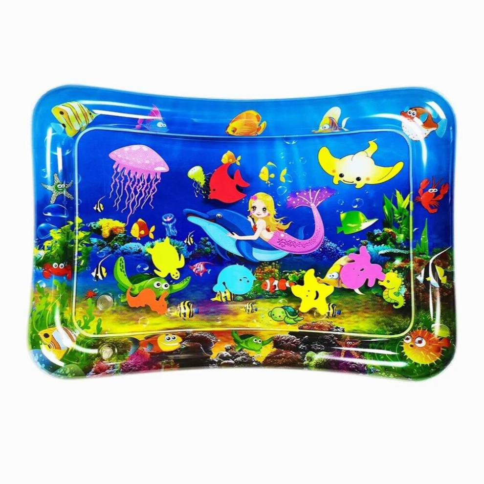 Childrens Mat Baby Water Play Mat Inflatable Toys Kids Thicken PVC Playmat Toddler Activity Play Center Water Mat for Babies