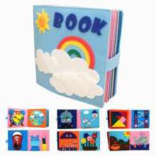 Cloth Book Toddler Montessori Toys DIY Craft Castle Rainbow Book Busy Board Baby Early Learning Education Basic Life