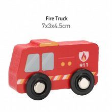 Wooden Railway Track Diecast Car Airplane Toy Wooden Train Track Toys Rail Simulation Inertia Car Educational Childrens Toy