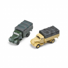 2PCS/Set 1/72 Lightning Truck Glue Block Building Army Truck Static Model