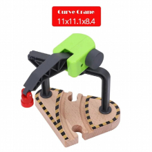 Railway Wooden Track Accessories All Kinds of Magnetic Train Crane Toy Compatible for Biro Wood Tracks Kids Educational Toy