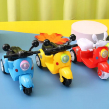 Mini Motorcycle Toy Pull Back Diecasting Motorcycle Early Education Educational Toy Cartoon Fun Creative Inertia Motorcycle Gift
