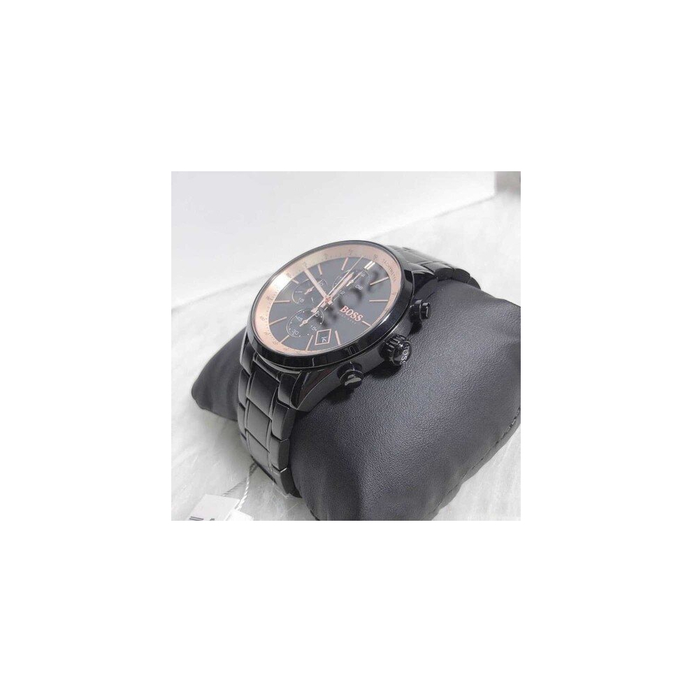 NEW HUGO BOSS GRAND PRIX HB1513578 MENS WATCH STAINLESS STEEL BLACK