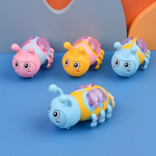 Cartoon Bee Luminous Toy Pull Cord Running No for Baby Boys Girls Kids Children Funny