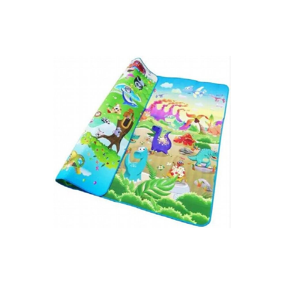 2m*1.8m*0.5cm Baby Playing Mats Double Surface Crawling Mat Baby Carpet Diosaur+Rug Animal Car Developing Mat for Child Game Pad