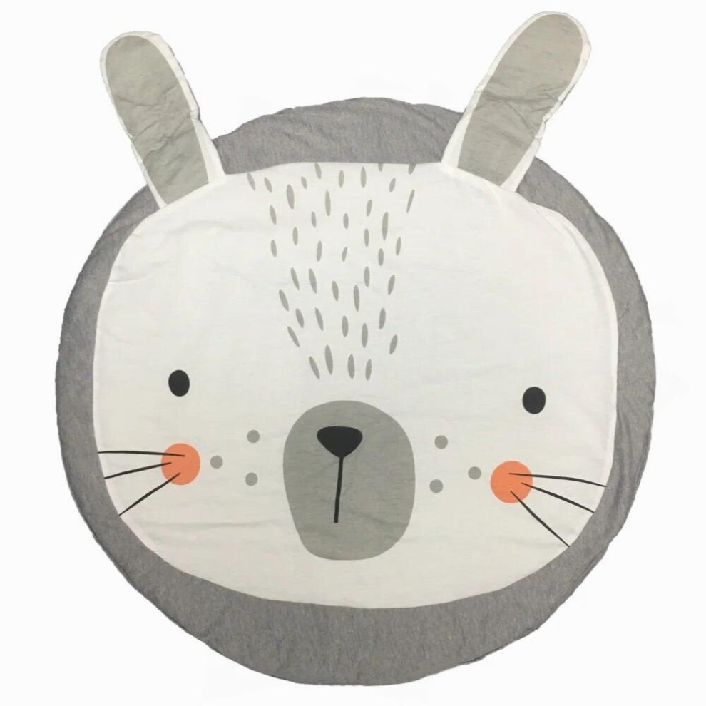 Play Mat Cartoon Animal Baby Mats Newborn Infant Crawling Blanket Cotton Round Floor Carpet Rugs Mat for Kids Room Nursery Decor