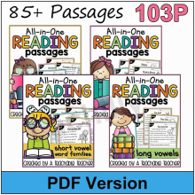 4books/set Phonics Reading Comprehension Passages practice phonics skill learning classroom for kid