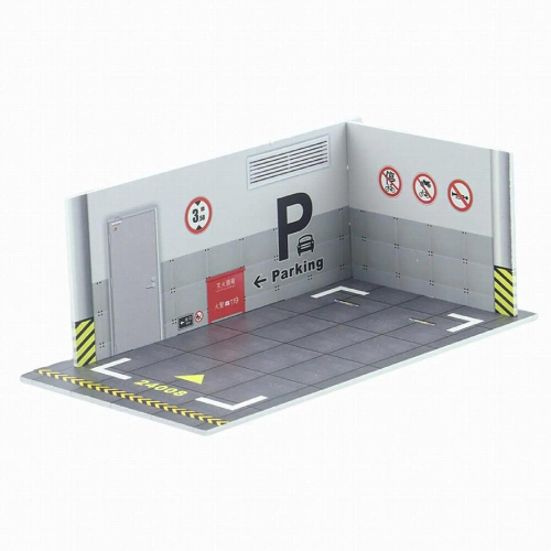 Car Model Diorama Parking Scenery 1/24 Simulation Scene for Garage Automobile Model 2
