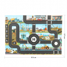 Large City Traffic Car Park Play Mat Toy Car for Living Bedroom Children Game Crawl Healthy Material Mat Kid Room Place Decor