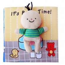 Baby Cloth Book For Bath Potty Activity Children Early Learning Cognitive Development Unfolding Quiet Books For Kids