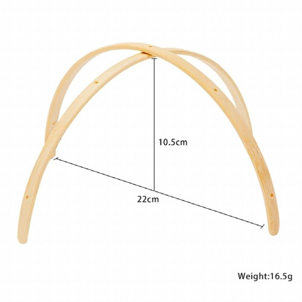 1Set Baby Wooden Hanger Mobile Crib Hanger Frame Bed Bell For Newborn DIY Craft Accessories Baby Toys Crib Toy For 0-12 Month