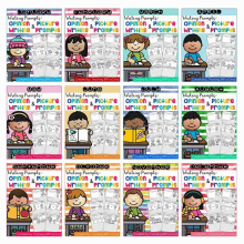 All Year 12 Months Writing Prompts Opinion In English Language Arts, Creative Writing Worksheets Workbook 1st Learning