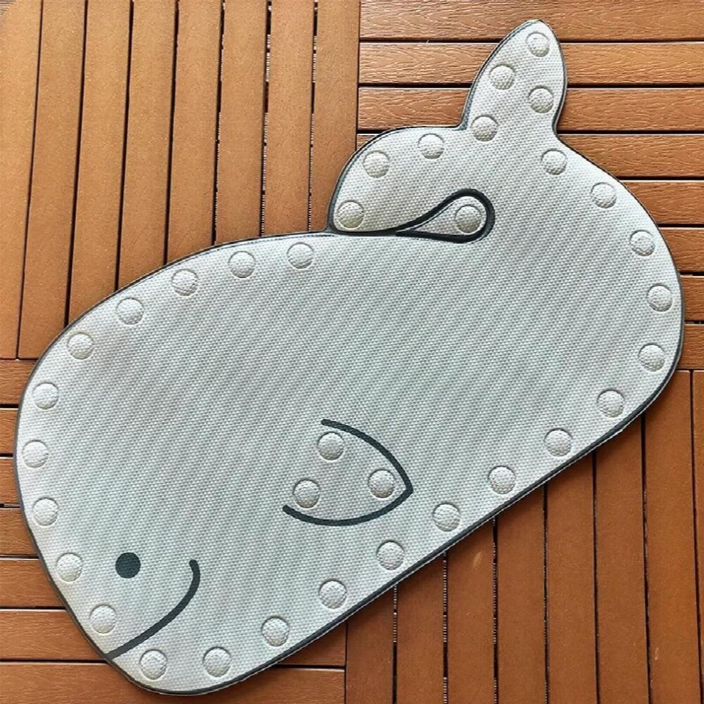 Baby Cartoon PVC Play Mat with Suction Cups Toilet Floor Rug Bathtub Carpet Anti Slip Bathing Mats Temperature Sensing Pads