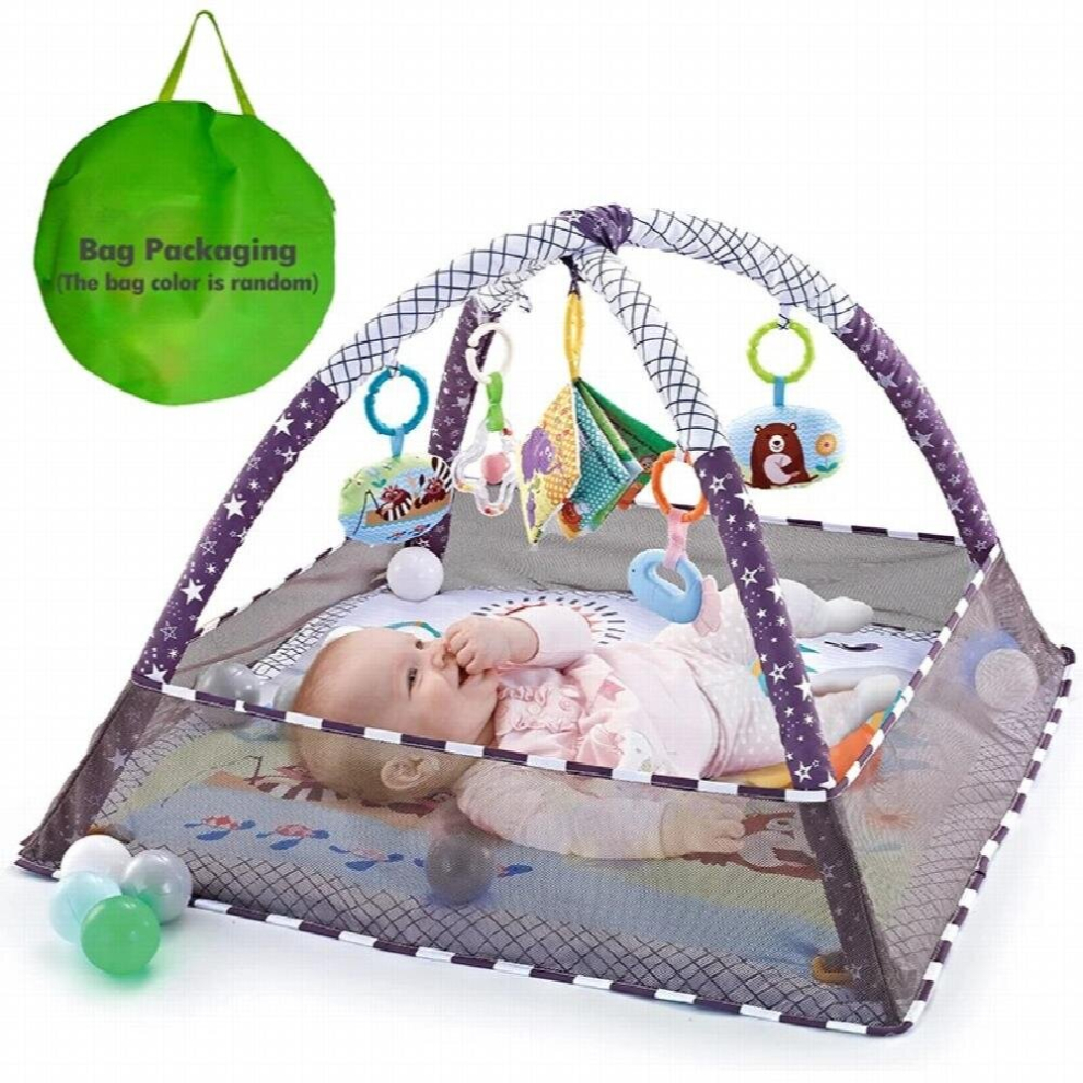 Infant Activity Gym Foldable Play Mat Crawling Game Blanket Baby Fitness Frame Educational Rug Mat Toys For Newborn 0-18 Months