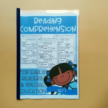 Reading Comprehension Early Reader Educational Children Learn English Homework Interactive Phonics Coloring Practice Workbook