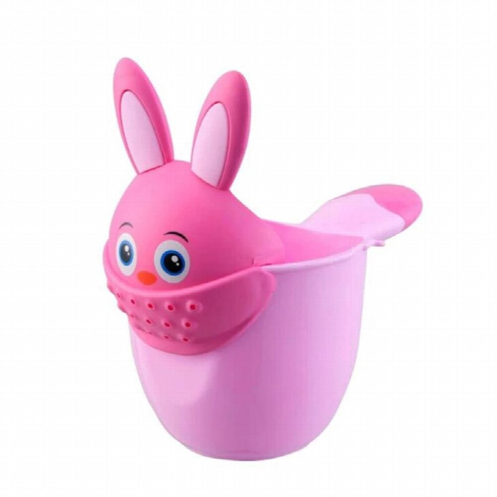 Baby Bath Caps Infant Child Shower Shampoo Cup Baby Cartoon Shower Spoons Washing Hair Bathing Cup
