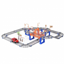 Railway Racing Track Play DIY Multi-layered Assembling City Racing Rail Car Children Vehicle Slide Train educate Gift