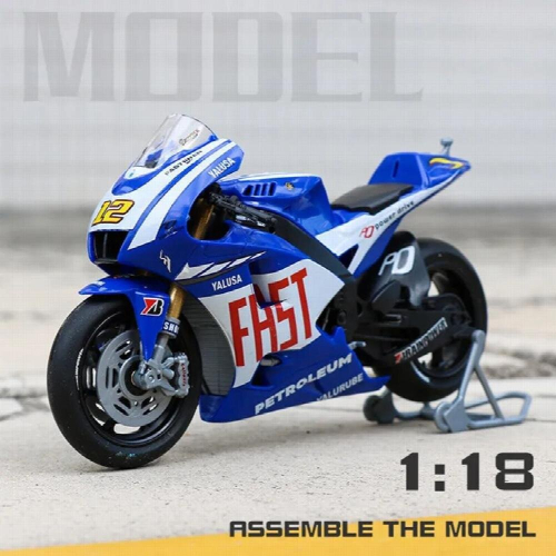 1:18 Simulation Motorcycle Racing Model ABS Assembled Motorcycle Model Collection Gift for Boy Kids 2