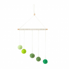 Baby Room Decor Crib Appease Toy Newborn Bed Bell Hanging Visual Pendant Baby Mobile Rattles Colorful Plush Ball Stroller Toys