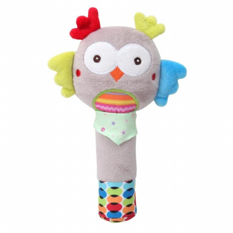 Baby Plush Rattle Cartoon Animals Crib Mobile Bed Bell Toys 0-12 Months Infant Toddler Early Educational Toy for Newborn