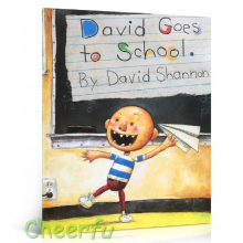David Shannon, No David, David Gets in Trouble, David Goes to School Cognitive English Picture Books for Kids Children Story