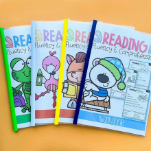 4 Seasons Reading Writing Books Fluency Comprehension Workbook Worksheet I Can Read Training Practice Book Educational Children