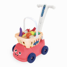 Children Pretend Play House Toy Supermarket Shopping Cart Simulation Plastic Vegetables Food Classic Educational Toys for Kids