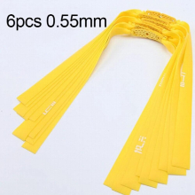 6pcs Slingshot Powerful Flat Rubber Band 0.6-1.2 mm High Elasticity Outdoor Catapult Shooting Accessories