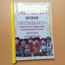 Daily Comprehension Notebook Practice Exercise Paper Preschool Learning English Homework Workbook for Kids Worksheets Toys